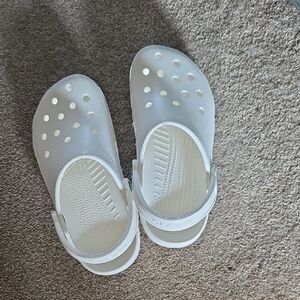 Kids White Crocs Clogs